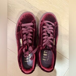 Fenty Puma Velvet Creepers, Size 8